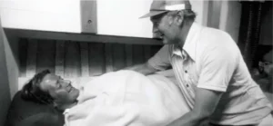 John Coutts and Ivan Wilson talking after Coutts got out of the ocean