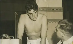 John Davies and Forbes Carlile talking