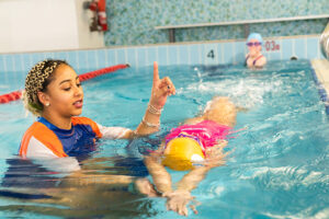 great swimming lesson