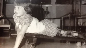Louise Sauvage as a toddler