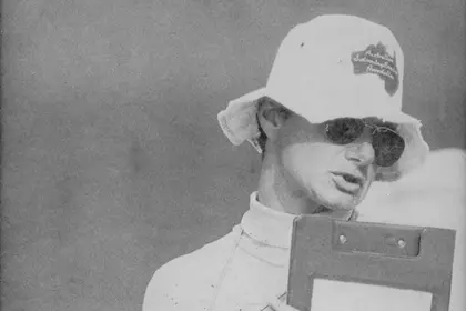 Ursula Carlile holding a clipboard