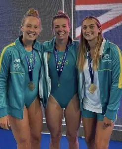 Sienna Hearn and her team mates