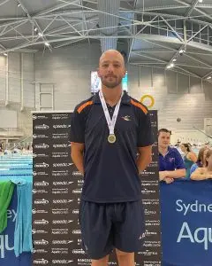 Kai Edwards with his medal