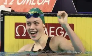 Liv Wunsch in the pool