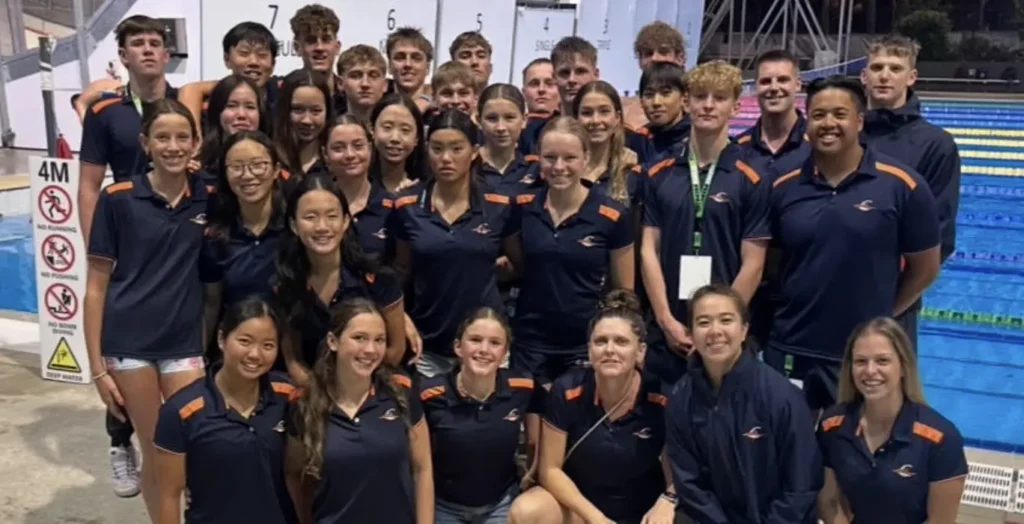 Carlile Swimming Team In A Photo Together