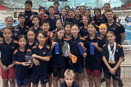 Carlile Swim Team Group Photo