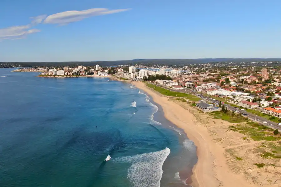 Scenic view representing Sydney’s Sutherland Shire, showing coastal landscape and water.